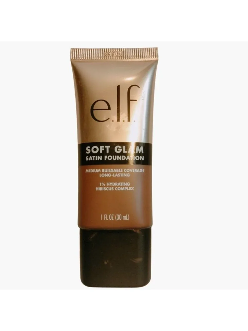 Elf Soft Glam Satin Foundation Rich Cool 4C Tan Medium Coverage Hydrating Vegan